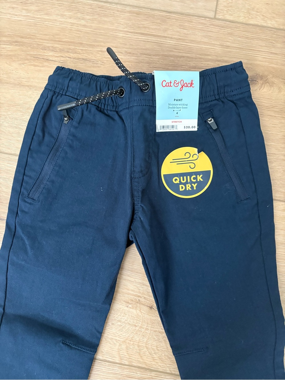 Cat & Jack Navy Quick-Dry Drawstring Joggers